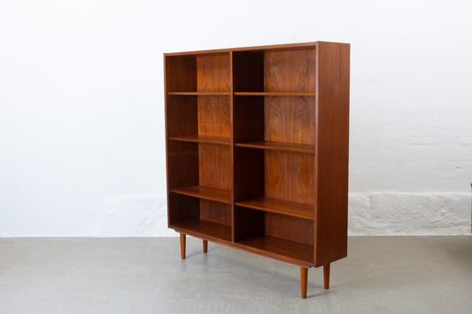 1960s tall teak bookshelf