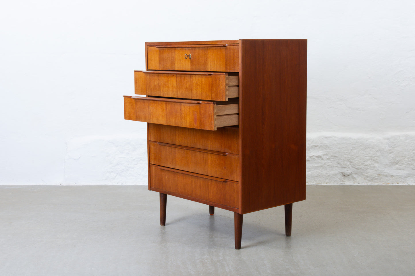 1960s teak chest of drawers by Steens Møbler