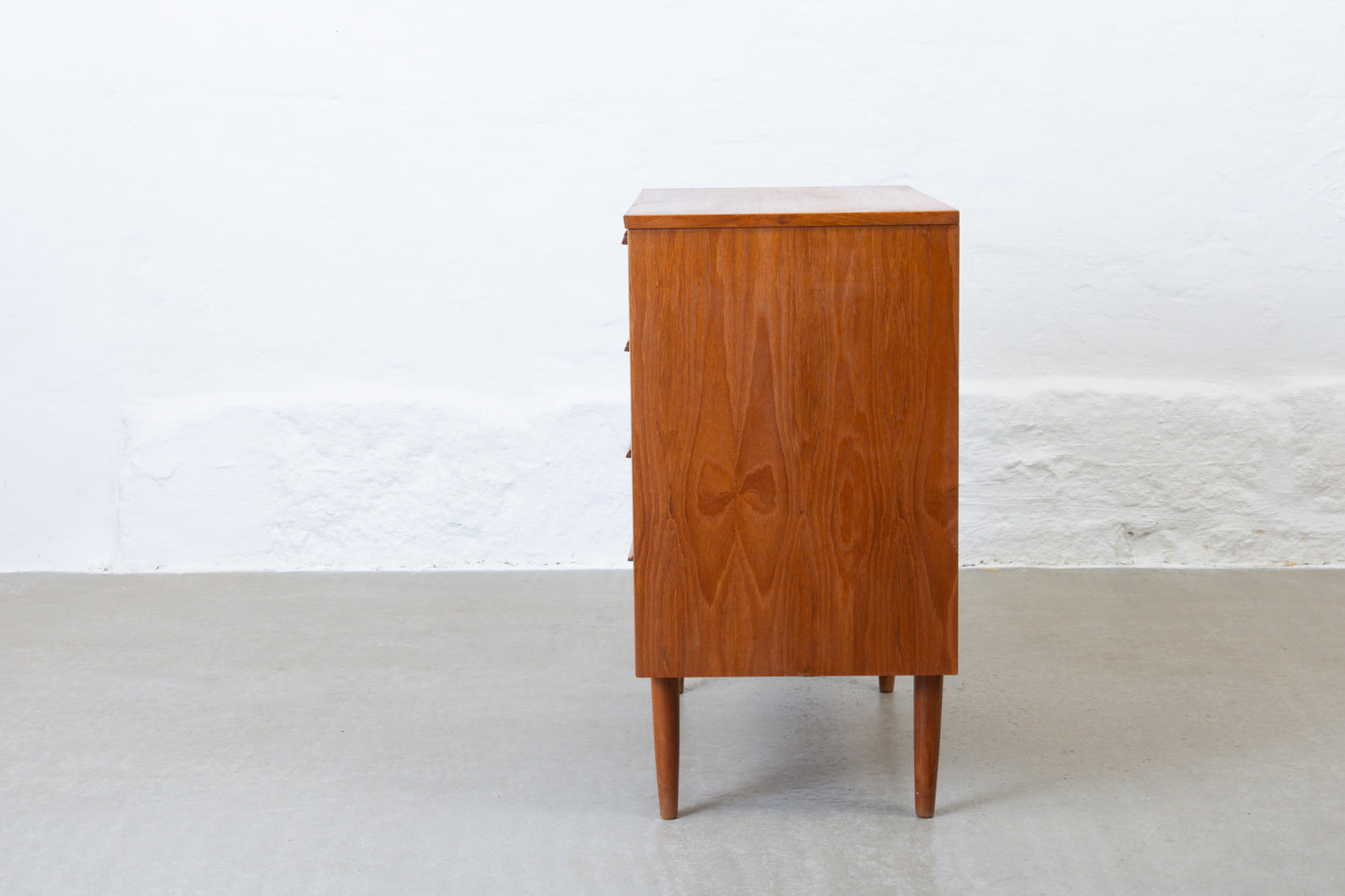 1960s teak chest of four drawers