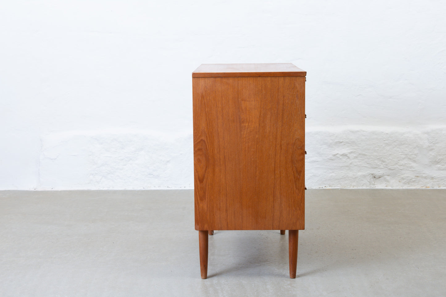 1960s teak chest of four drawers