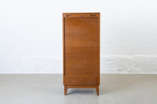1960s oak archive cabinet