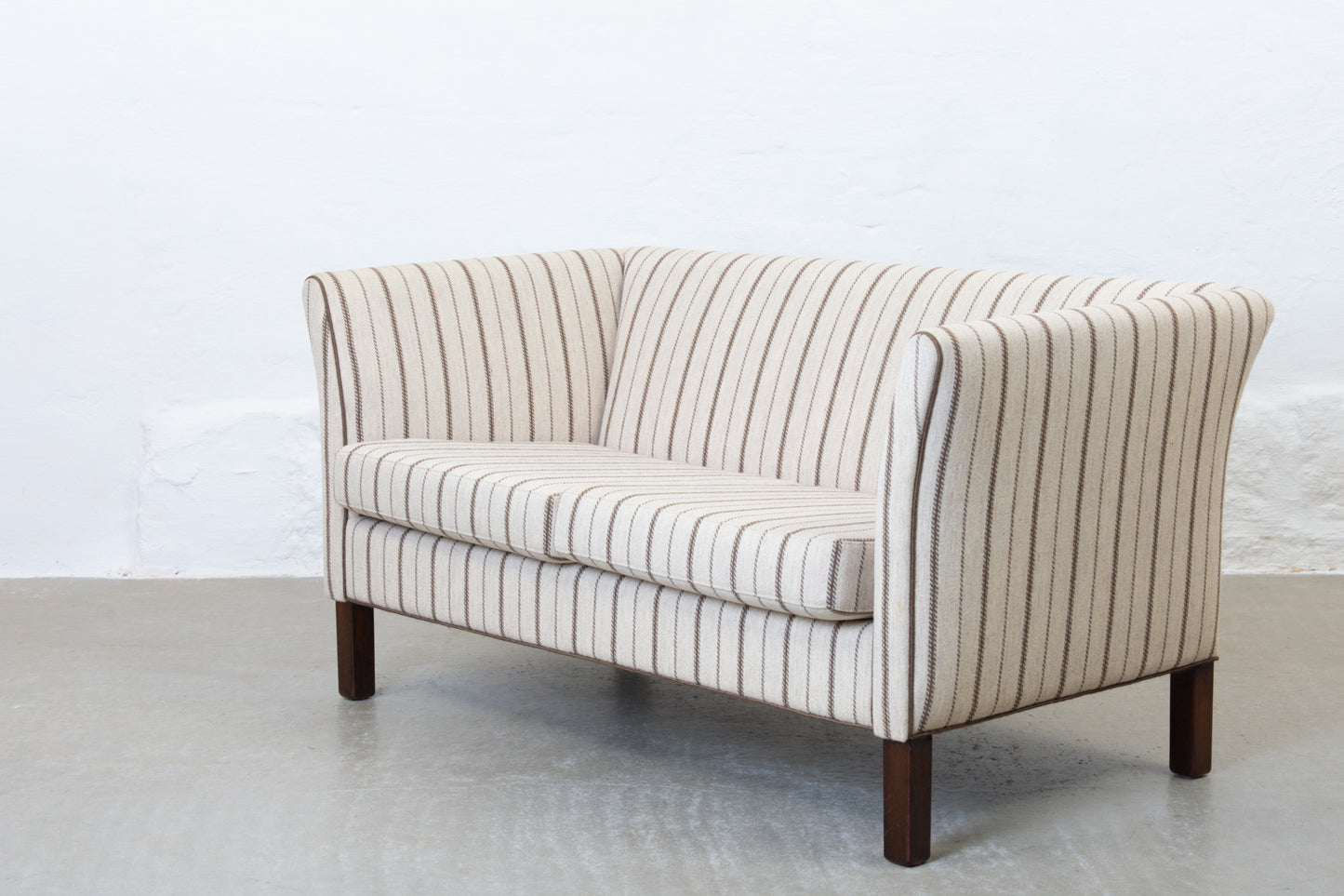 1980s Danish two seater in wool