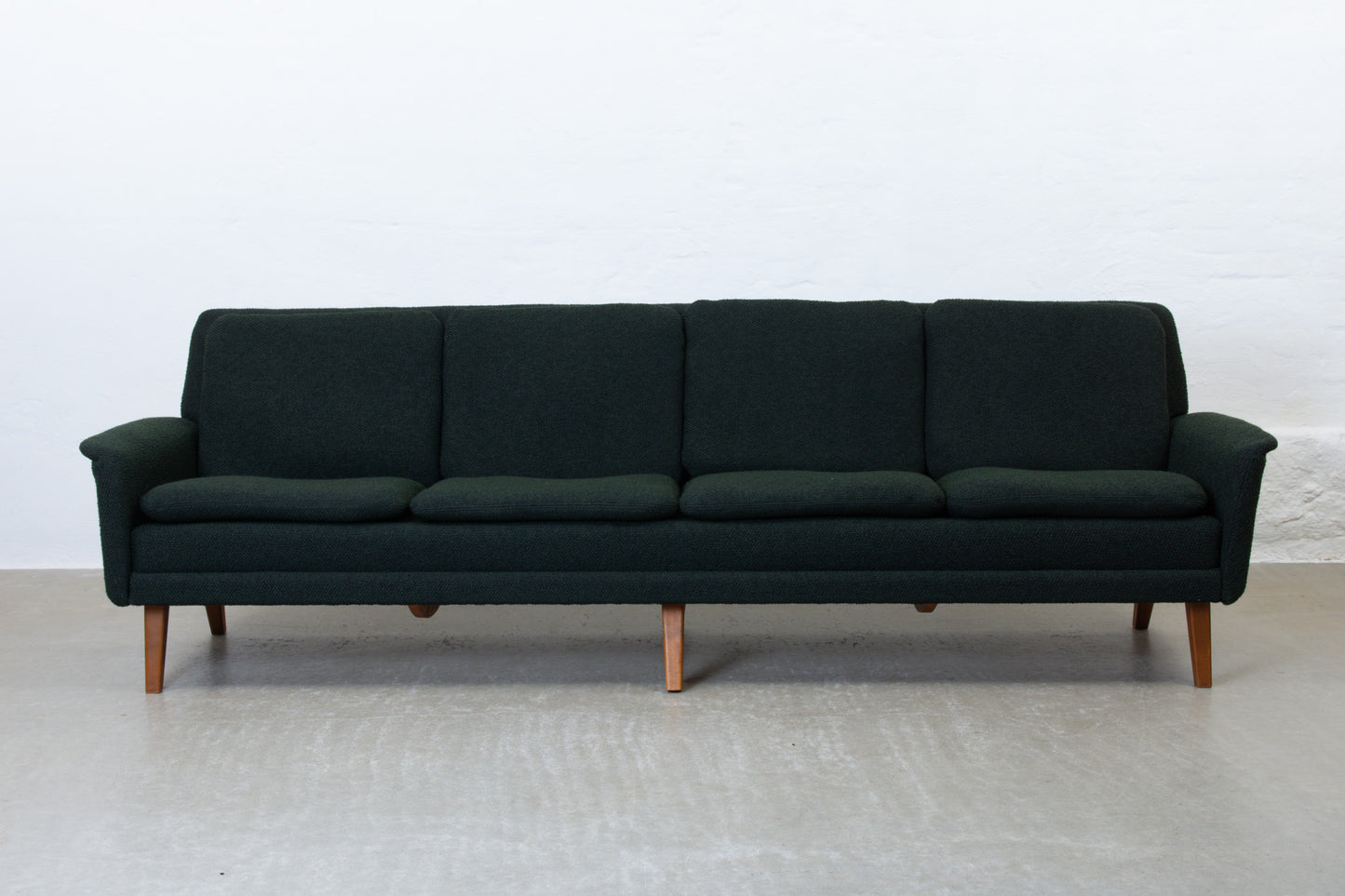 Newly reupholstered: 1960s four seat sofa by Folke Ohlsson