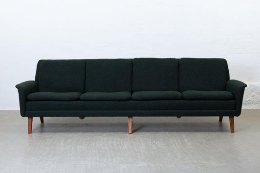 Newly reupholstered: 1960s four seat sofa by Folke Ohlsson