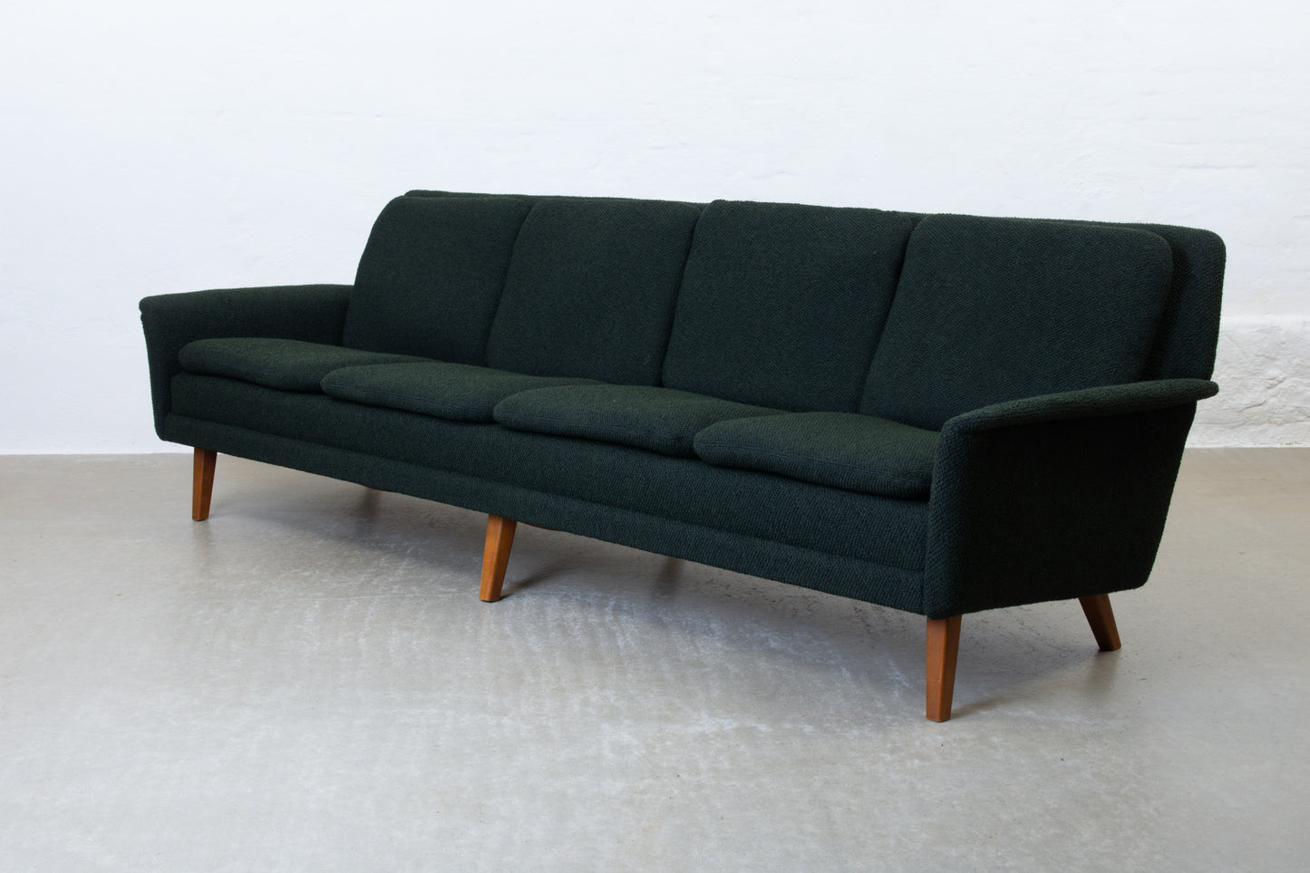 Newly reupholstered: 1960s four seat sofa by Folke Ohlsson
