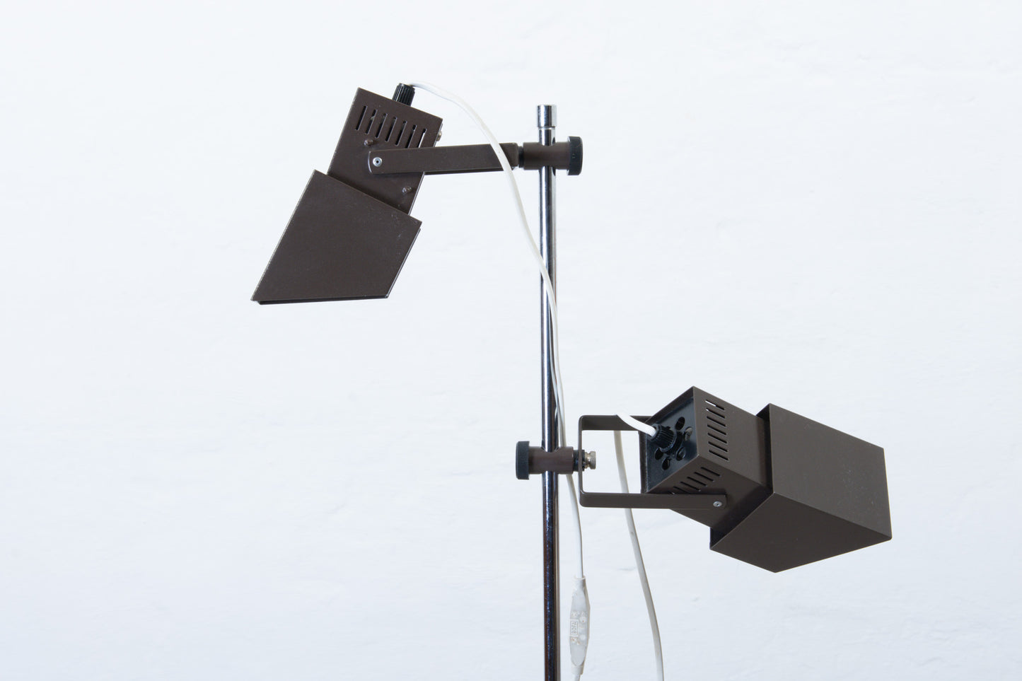 1970s twin-headed floor lamp by Davids Lampe