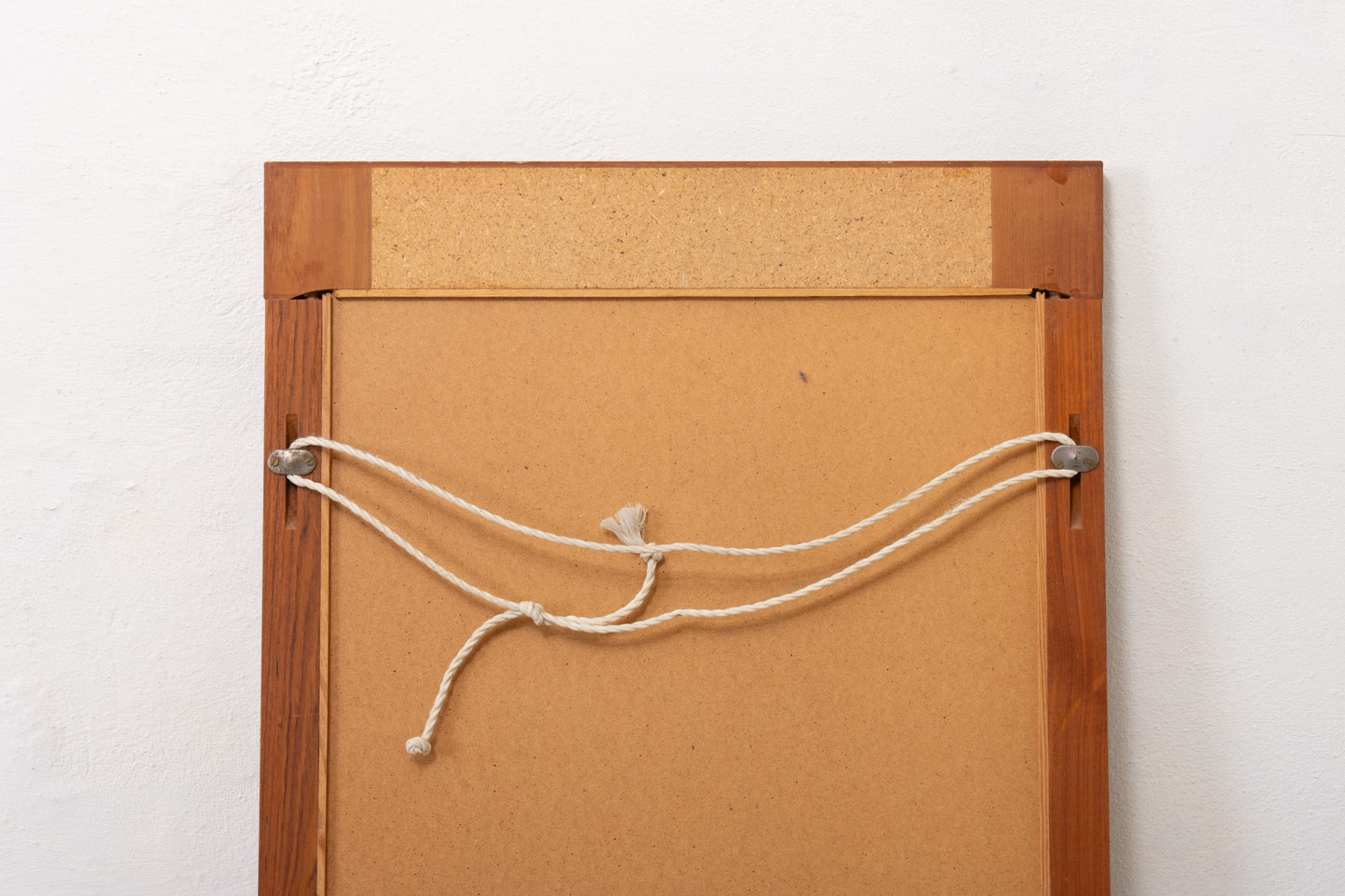 1960s teak + tile mirror