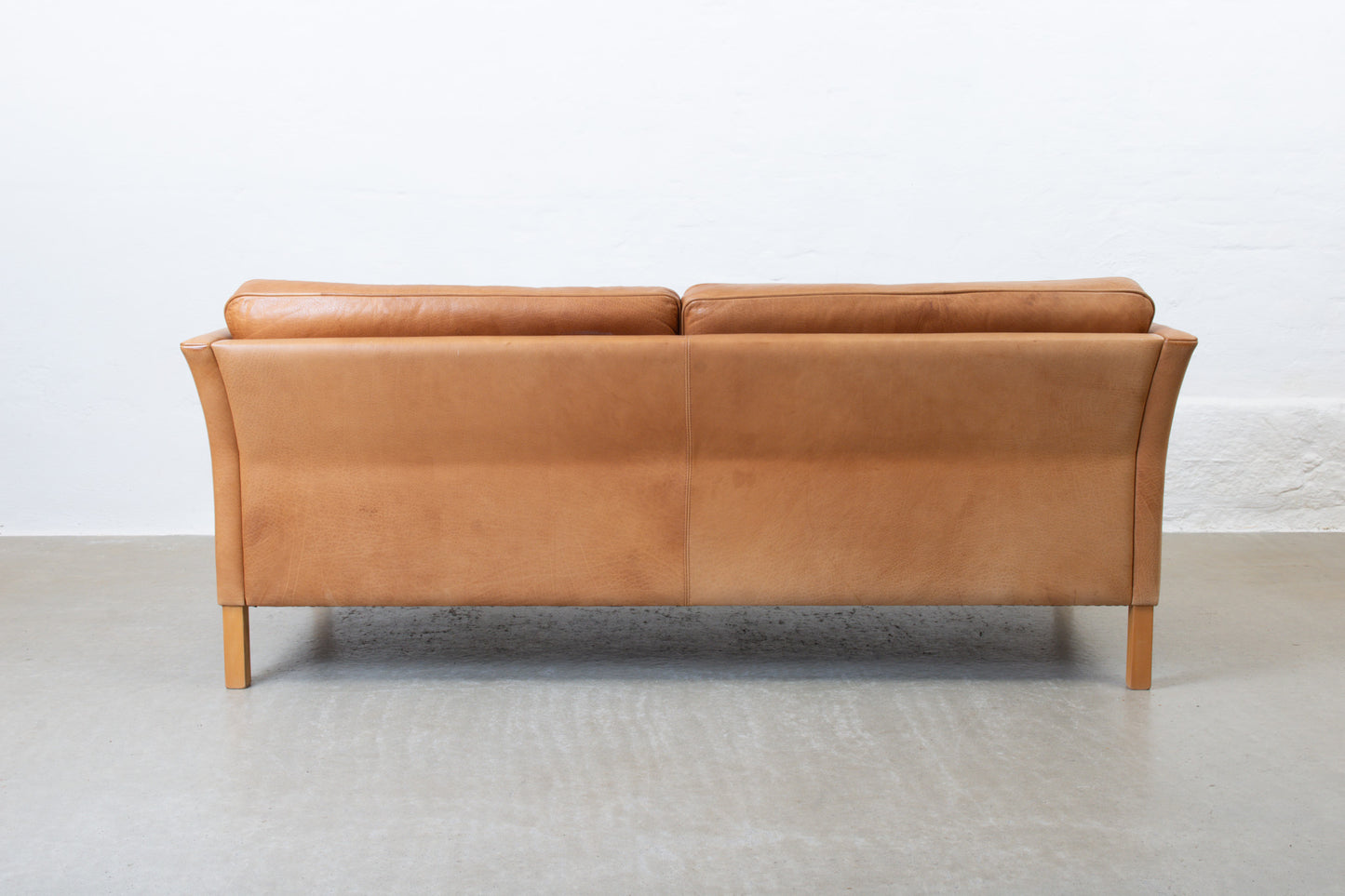 1970s leather sofa by Mogens Hansen