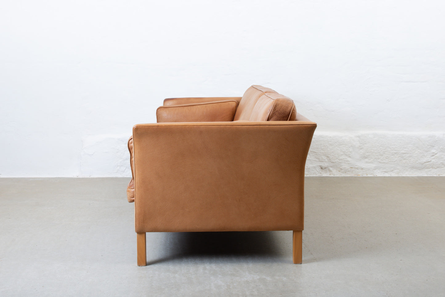 1970s leather sofa by Mogens Hansen