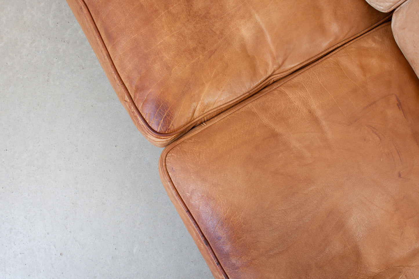 1970s leather sofa by Mogens Hansen