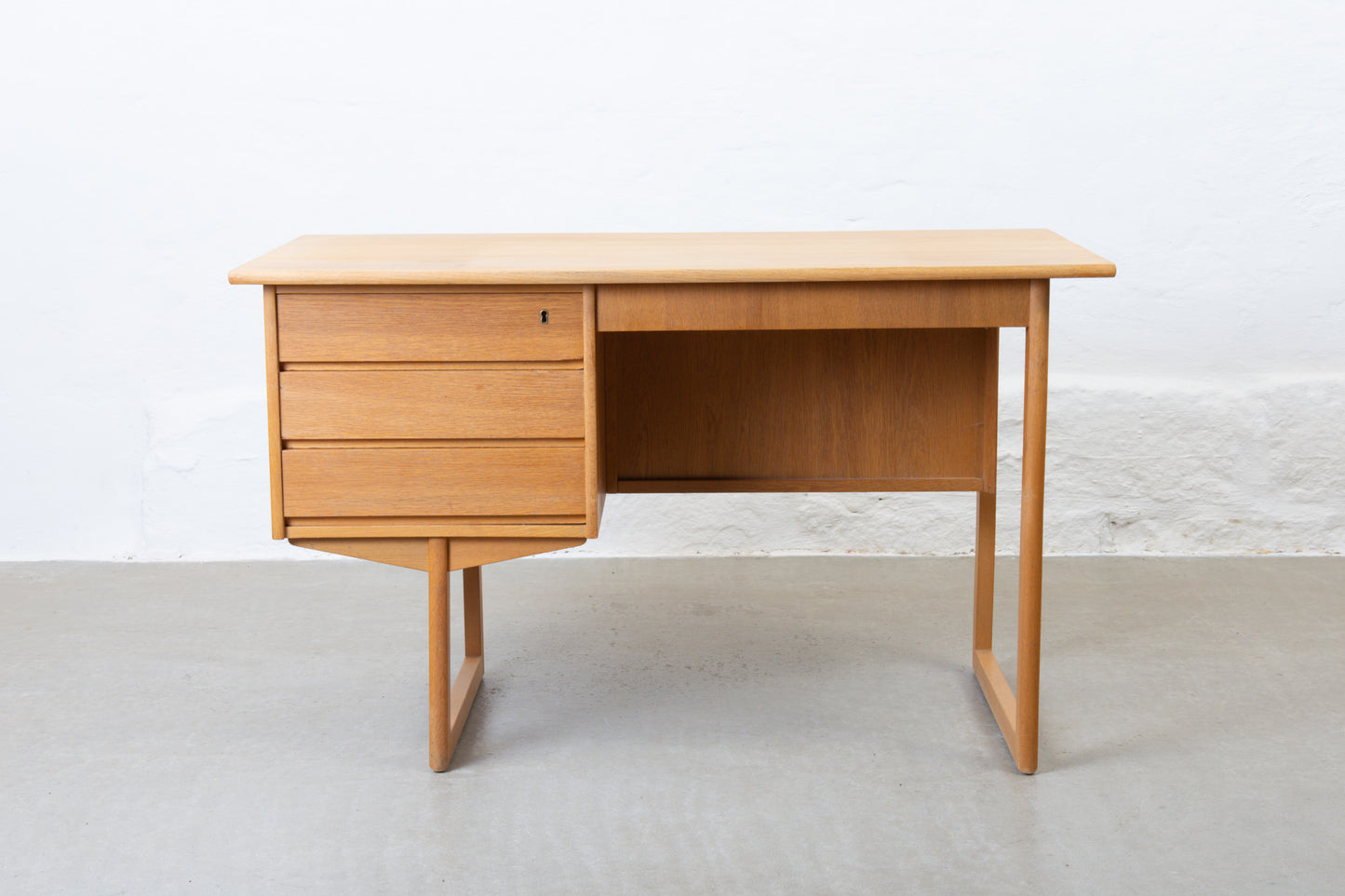 1960s desk in oak