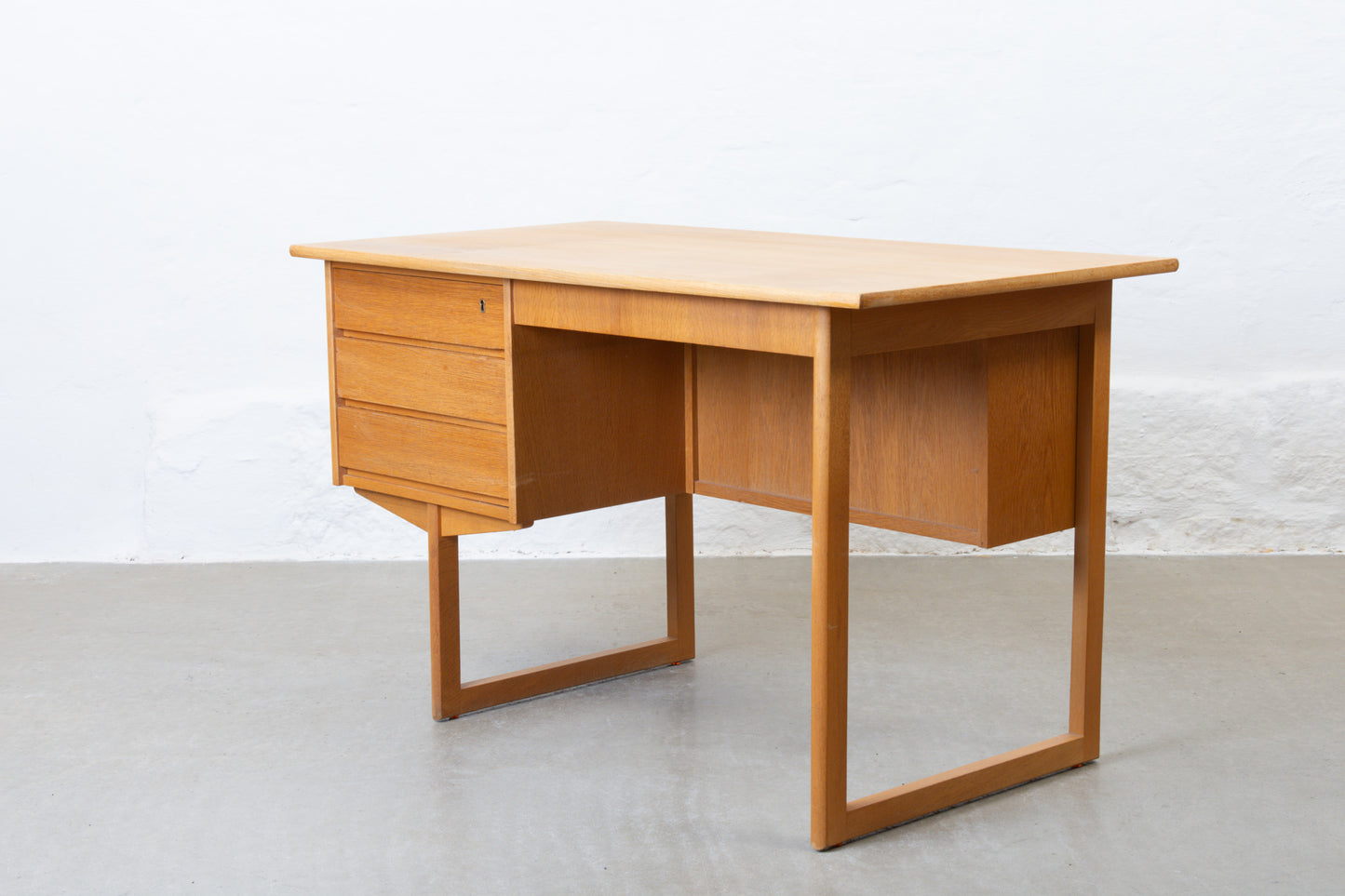 1960s desk in oak