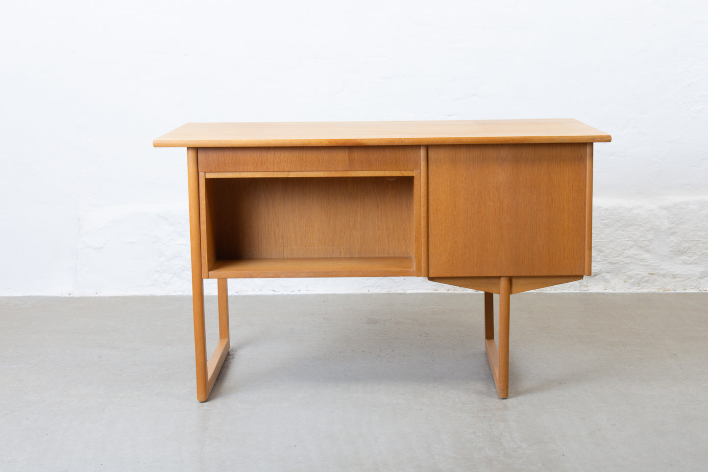 1960s desk in oak