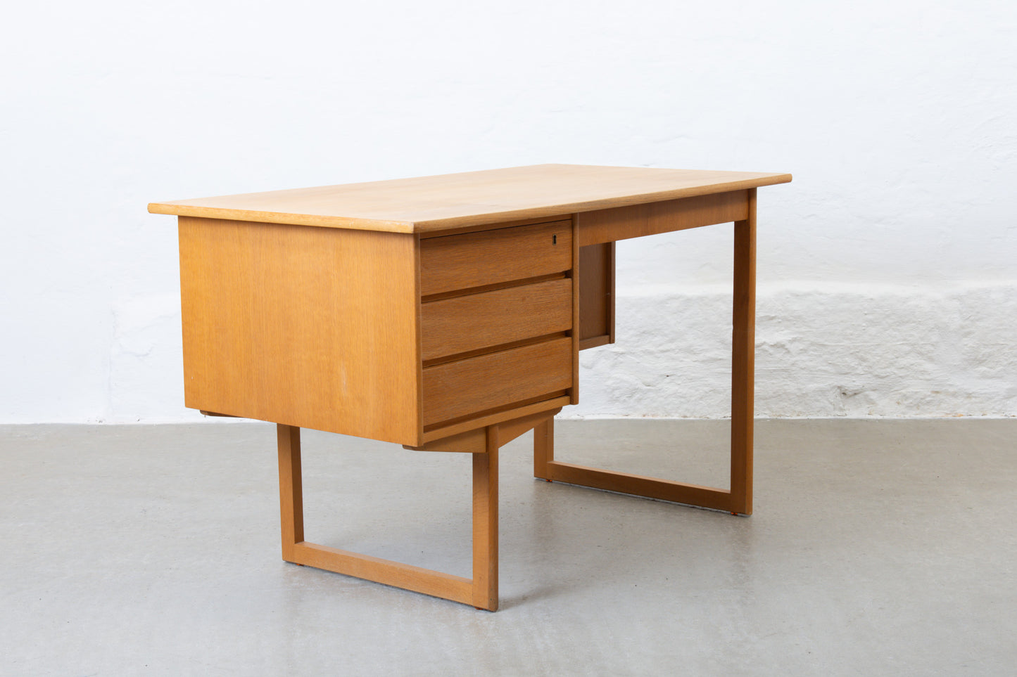 1960s desk in oak