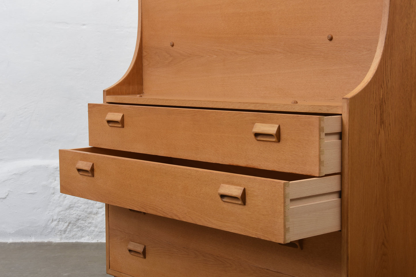 1960s oak secretary by Børge Mogensen