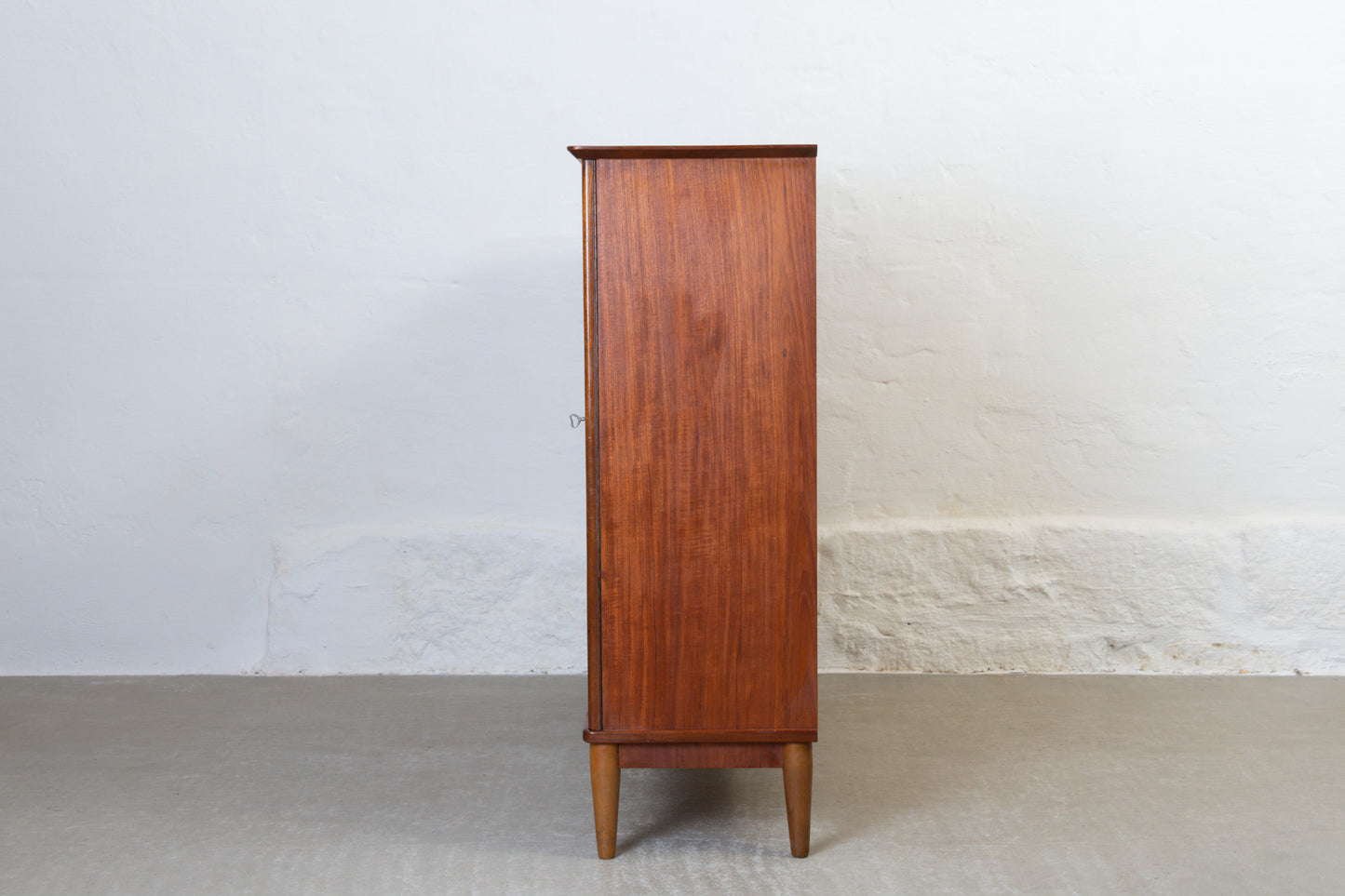 1950s tall sideboard in teak