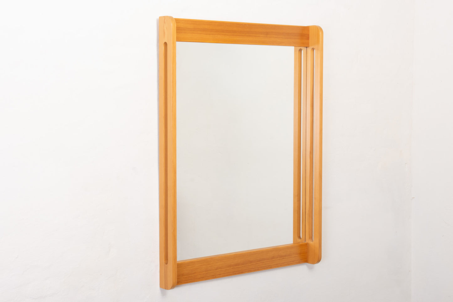 1970s pine mirror