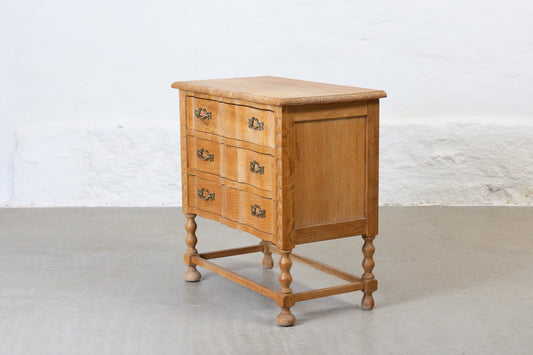 1970s low oak chest