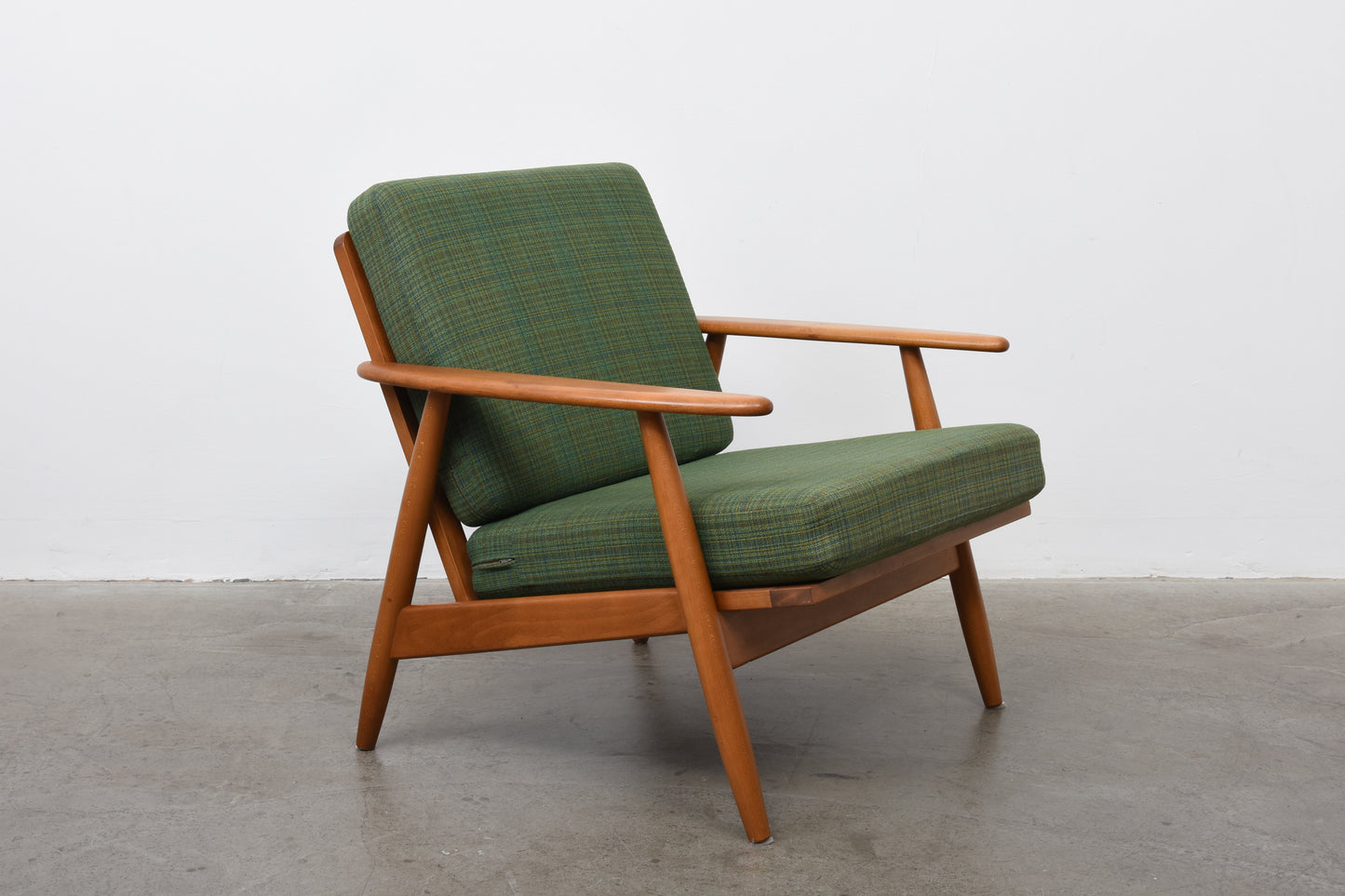 1960s Danish beech lounge chair