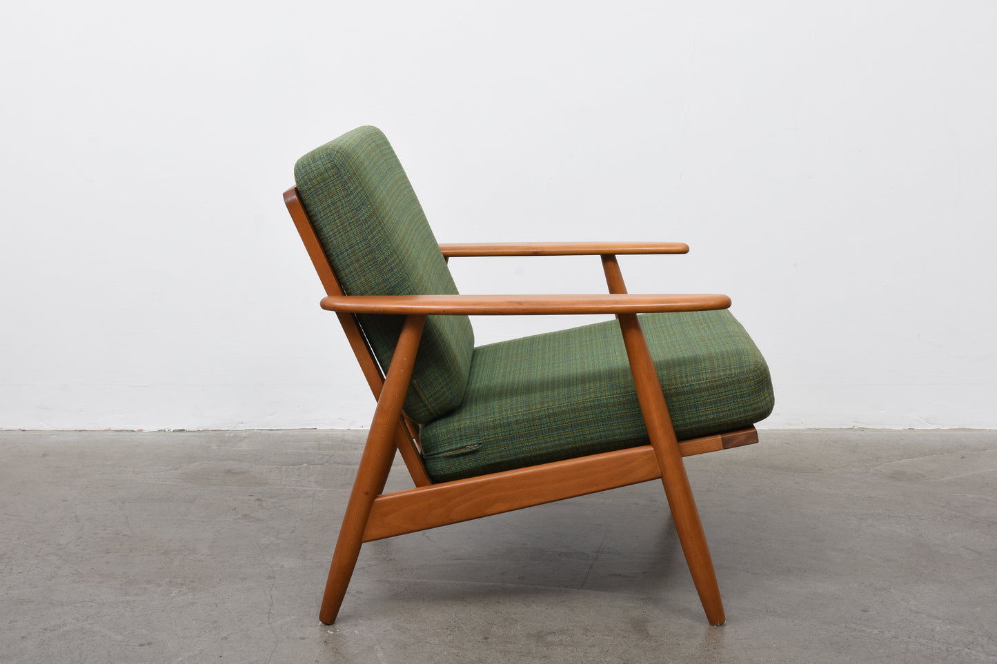 1960s Danish beech lounge chair