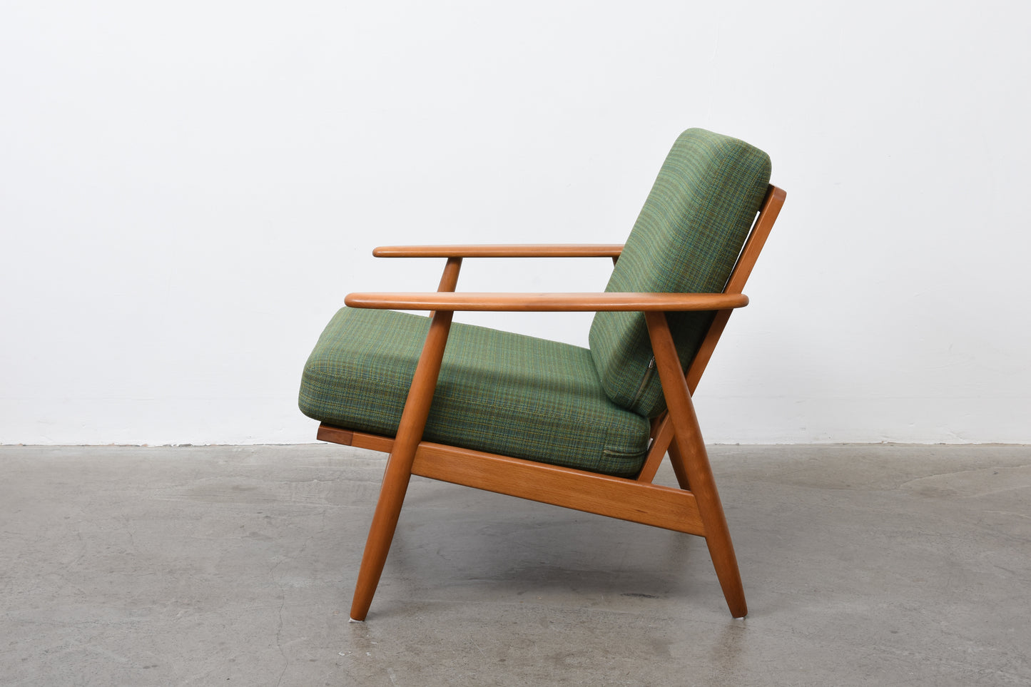 1960s Danish beech lounge chair