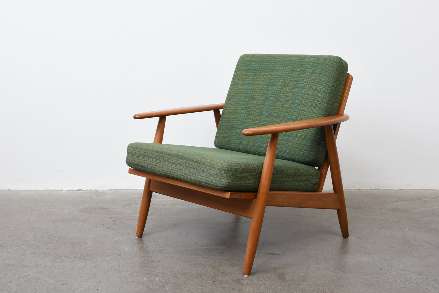 1960s Danish beech lounge chair