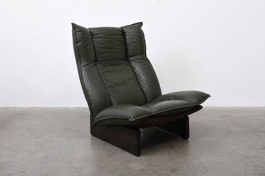 1970s Finnish leather lounger