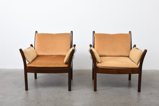 Two available: 1960s 'Genius' lounge chairs by Illum Wikkelsø