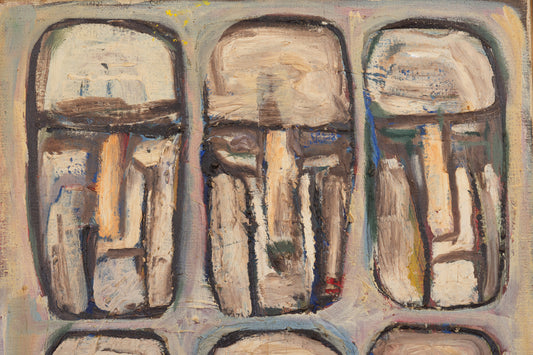 Oil painting by unknown - 55W cm