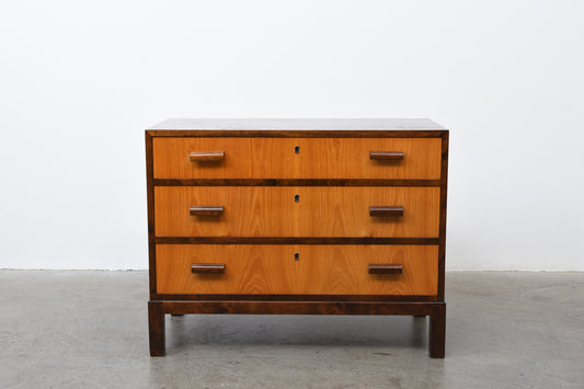 1940s Swedish birch chest