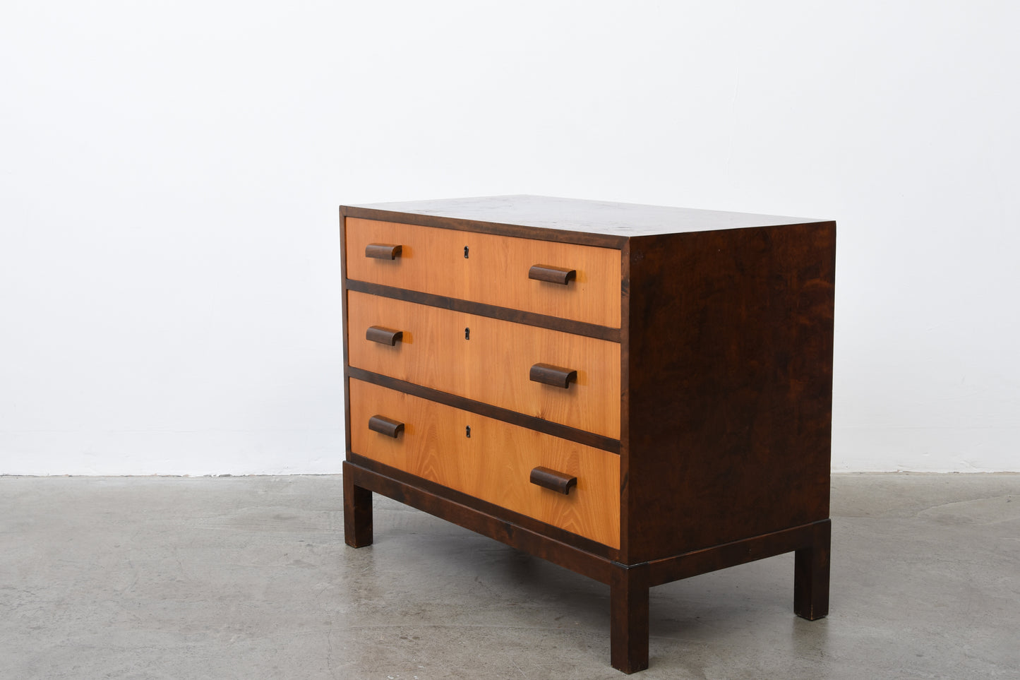 1940s Swedish birch chest