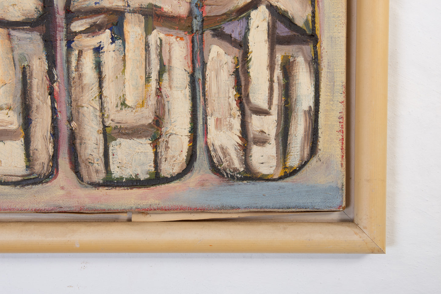 Oil painting by unknown - 55W cm
