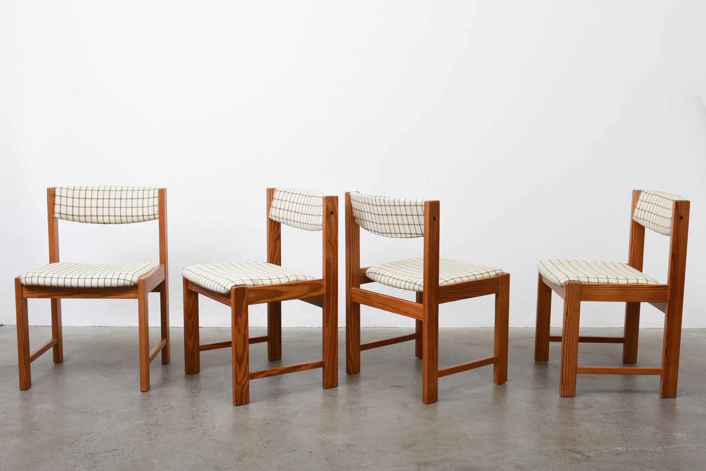 Set of four 1960s Danish pine dining chairs