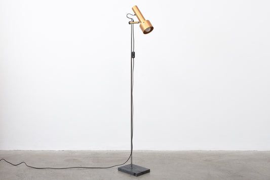 1970s Danish copper floor lamp