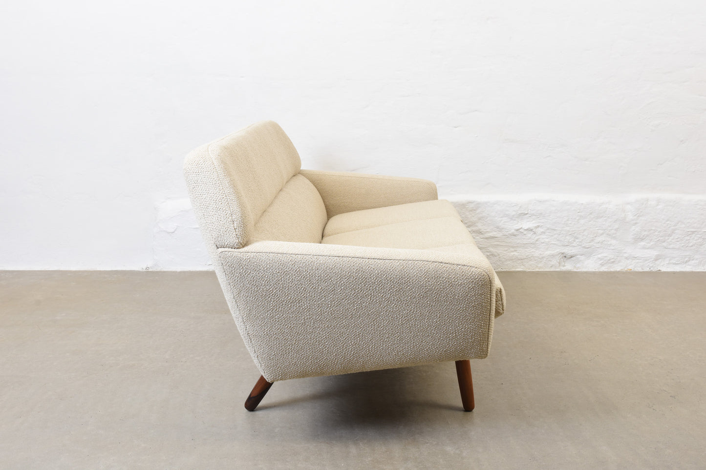 Newly reupholstered: 1960s Danish three seat sofa