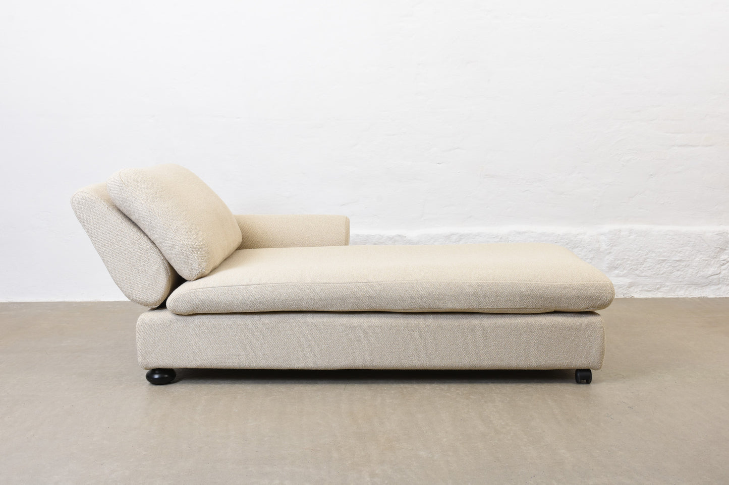 Newly reupholstered: 1980s reclining divan by Dux