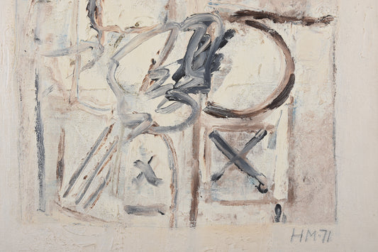 Oil painting by Henning Møller - 1971