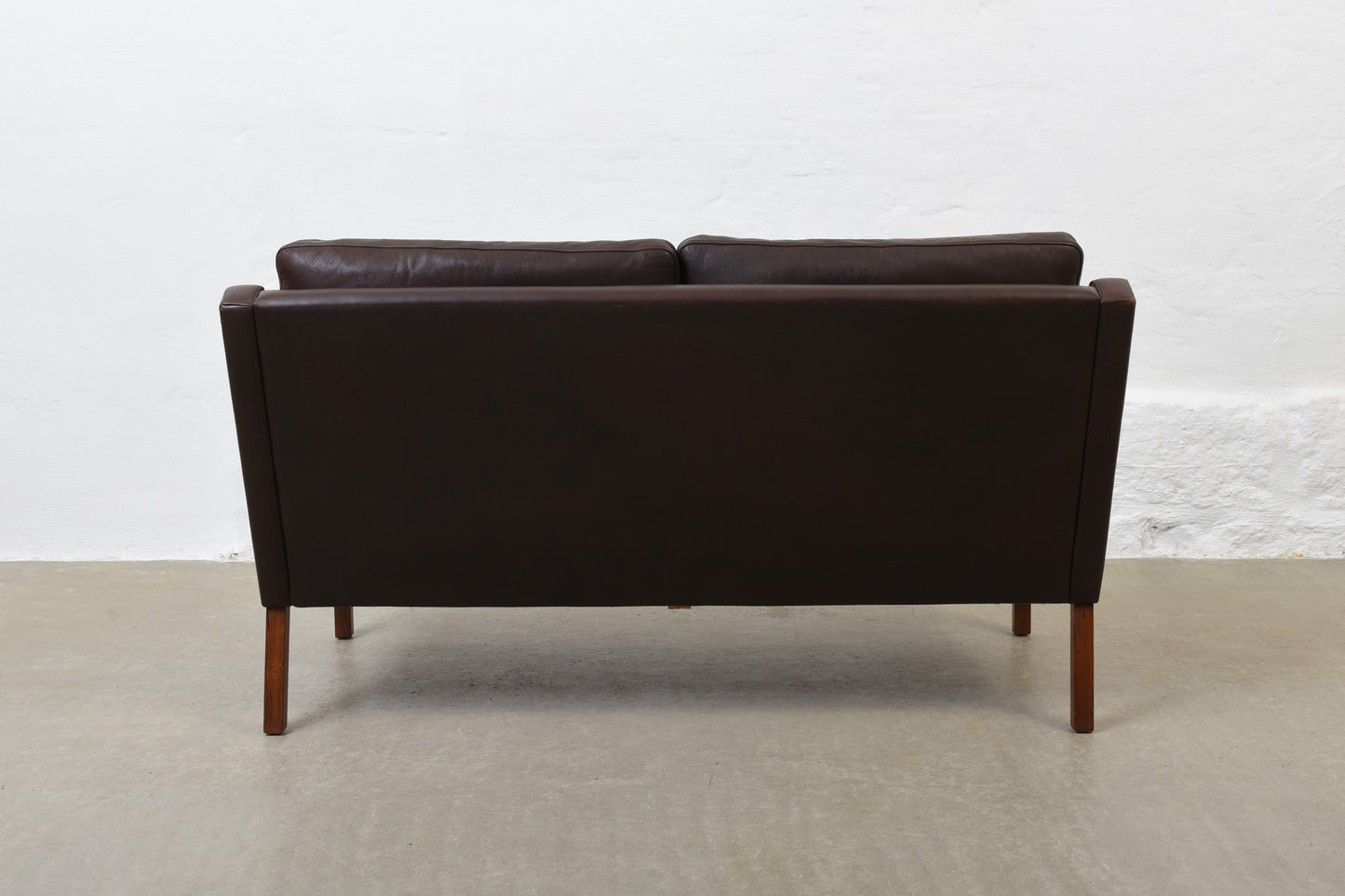 1960s leather two seater by G. Thams