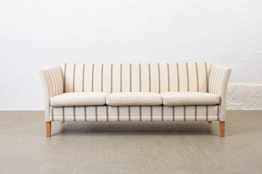 1980s Danish wool three seat sofa