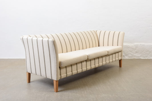 1980s Danish wool three seat sofa