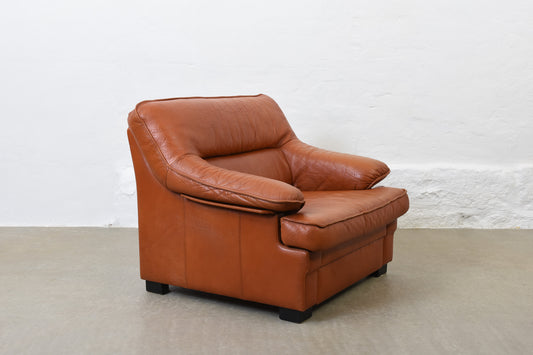 1980s Danish leather lounger by Mogens Hansen