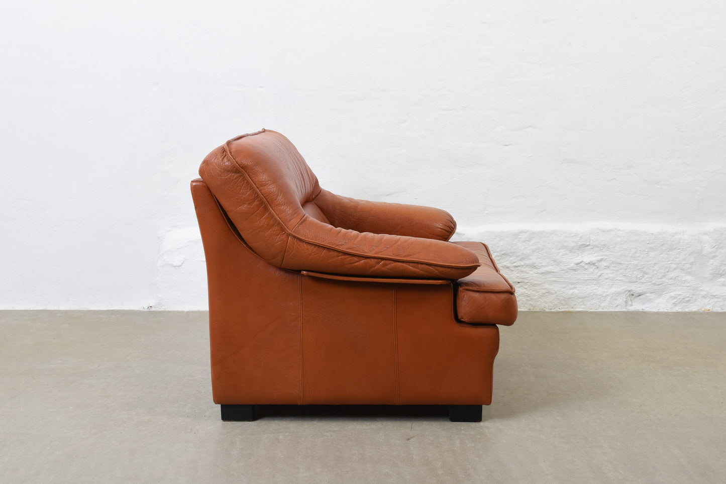 1980s Danish leather lounger by Mogens Hansen