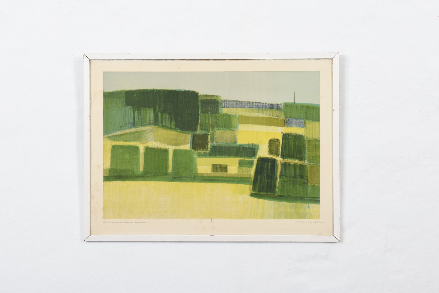 Framed lithograph by Niels Østergaard - 1959