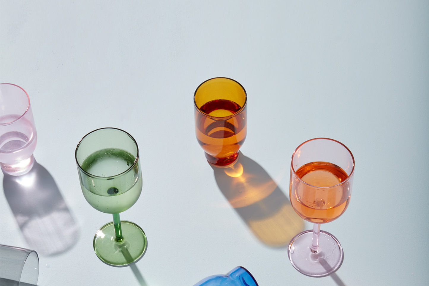 Pack of two water glasses by Studio About - Amber