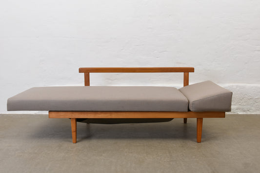Newly reupholstered: 1960s 'Svane' day bed by Ingmar Relling