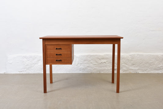 1960s single pedestal desk in teak
