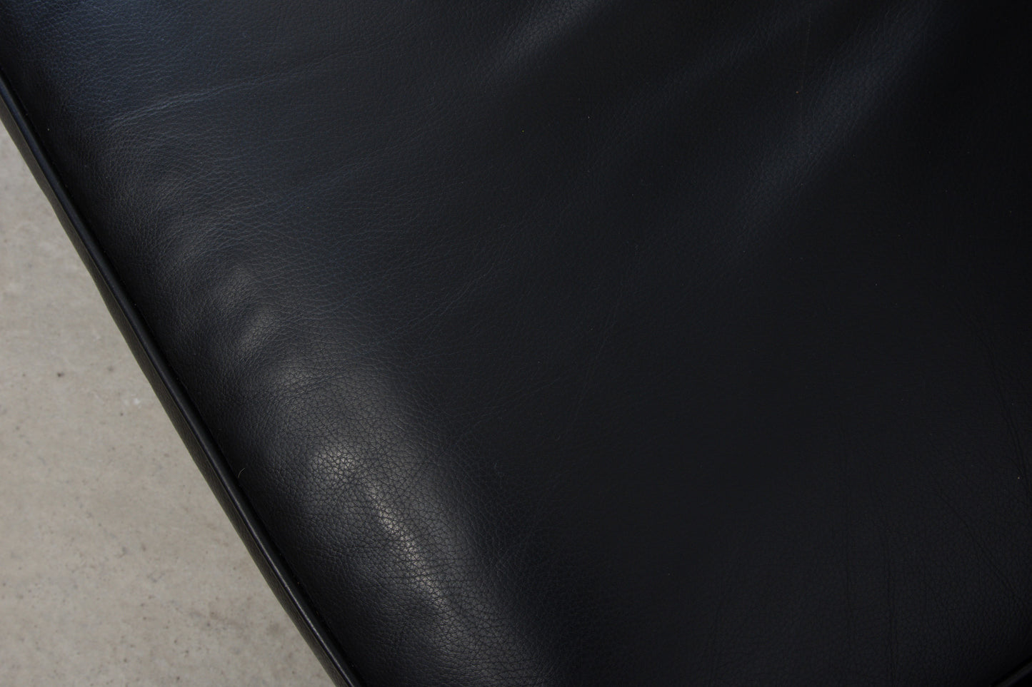 1990s Danish three seater in black leather no. 2