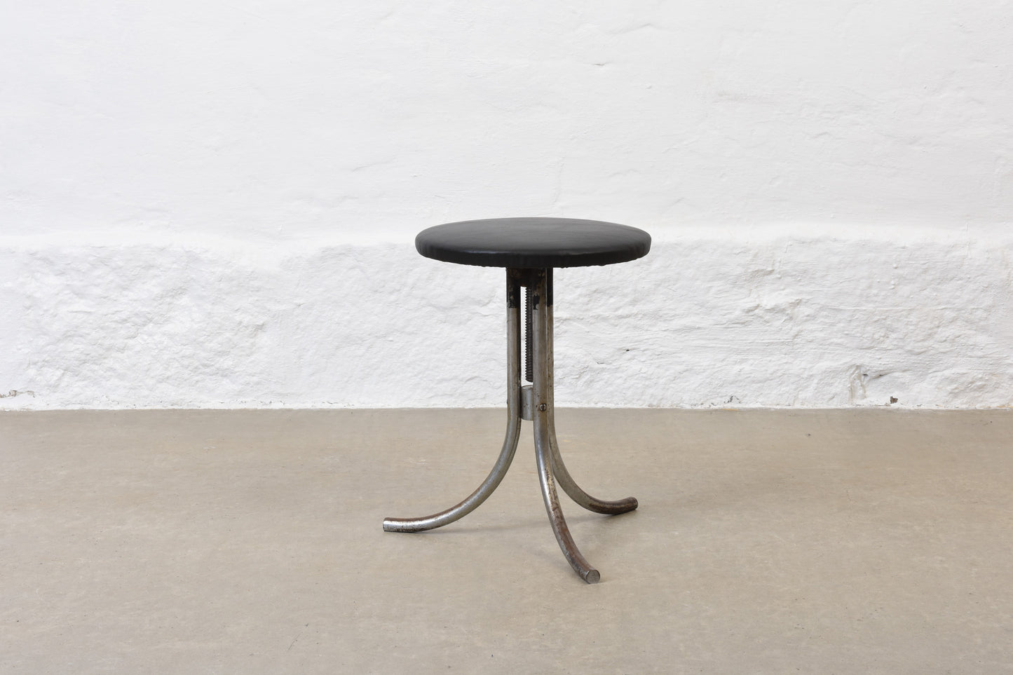 1950s height-adjustable stool