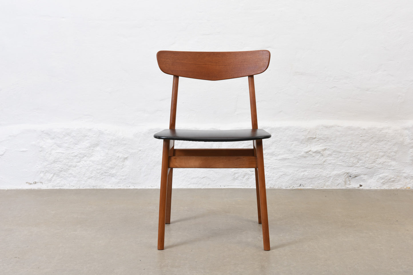 Two available: 1960s teak + beech chairs by Farstrup