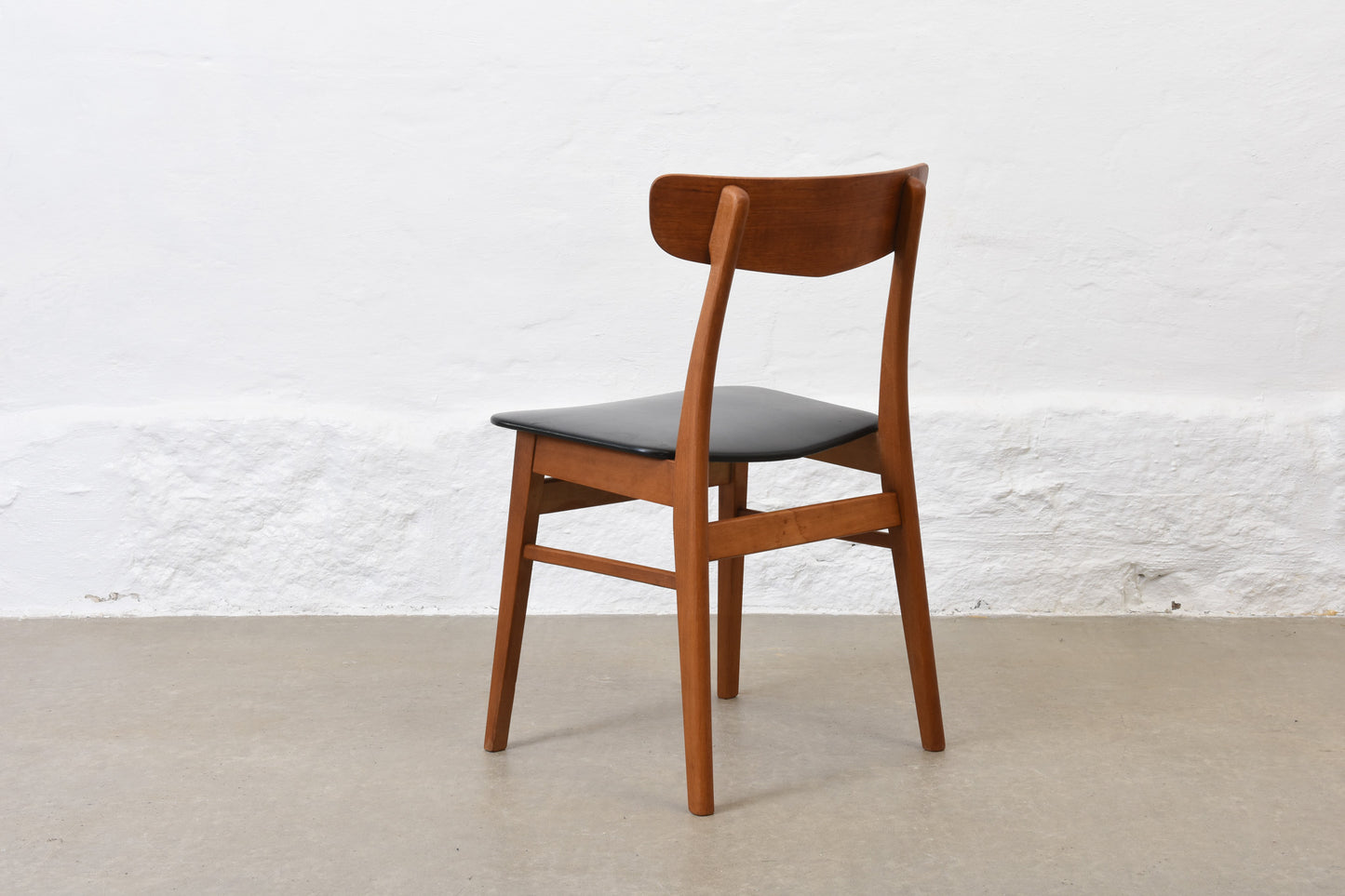 Two available: 1960s teak + beech chairs by Farstrup